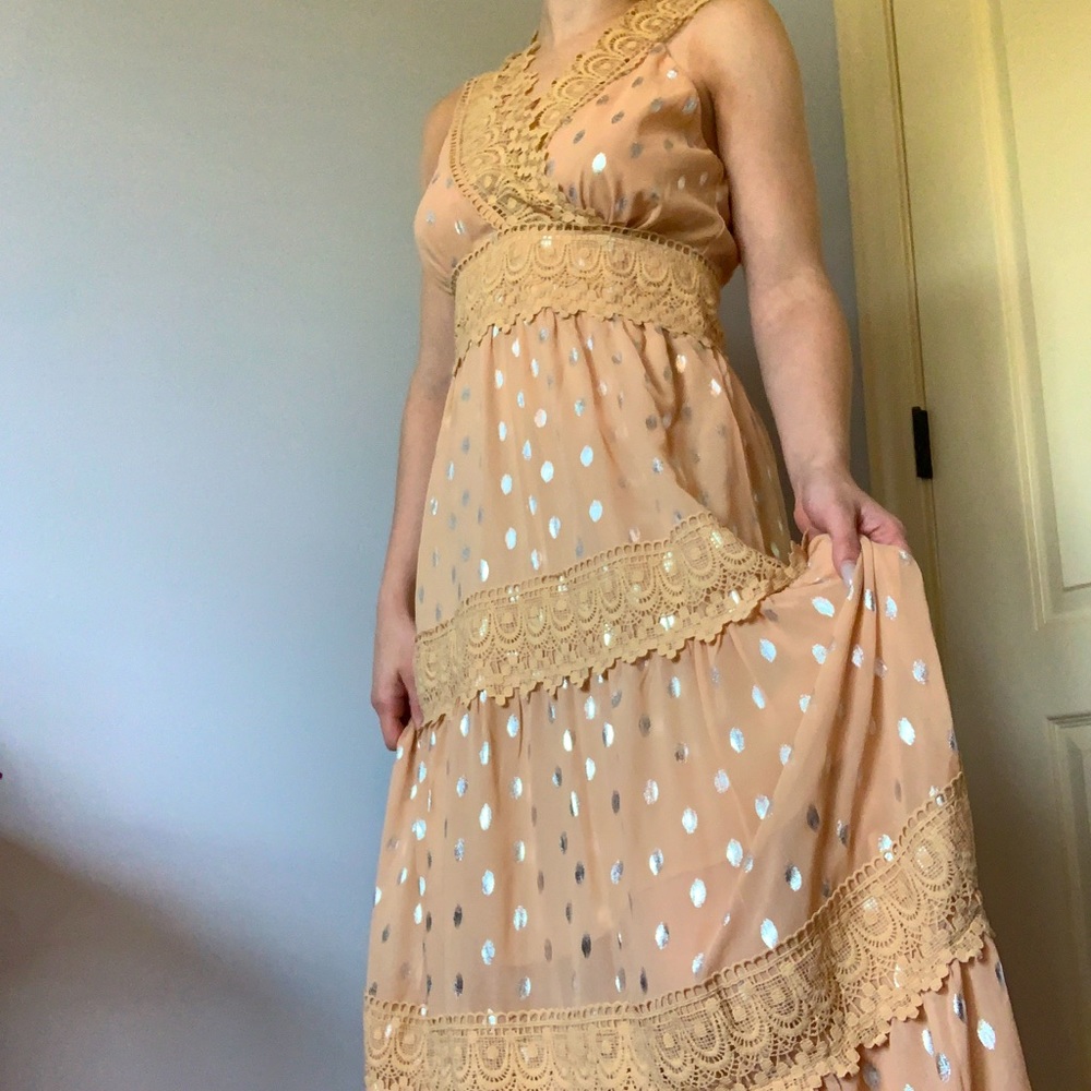 Polka Dot Maxi Dress